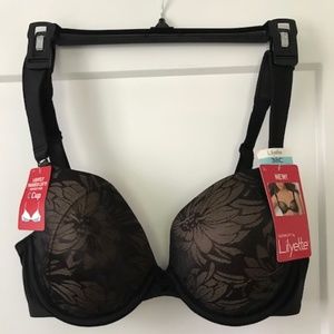 Fabulous Black-Lace-Over-Nude Bra - 38C - They don't make this one anymore!